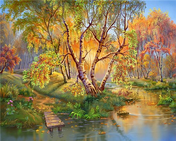 

mosaic home decoration landscape river diy diamond painting cross stitch kit rhinestone full square diamond embroidery zxh0614