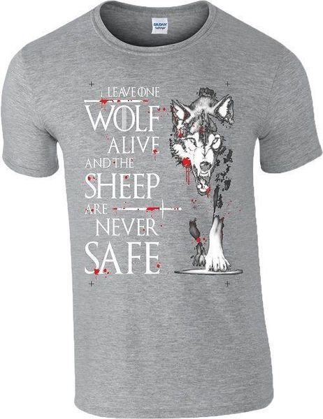 Leave One Wolf Alive T Shirt Arya Stark Game Of Thrones Gift Women Ladies Top