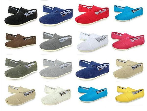 

free shipping 2018 HOT Casual Shoes Women/Men Classics TOM MRS Loafers Canvas Slip-On Flats shoes Lazy shoes size 35-45