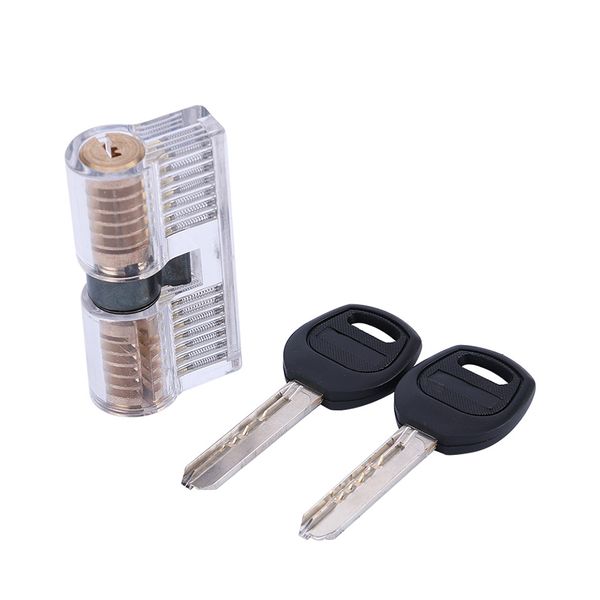 

Clear 7-Pin Dimple Practice Cylinder Lock - Locksmith Training Practice Lock for Beginners