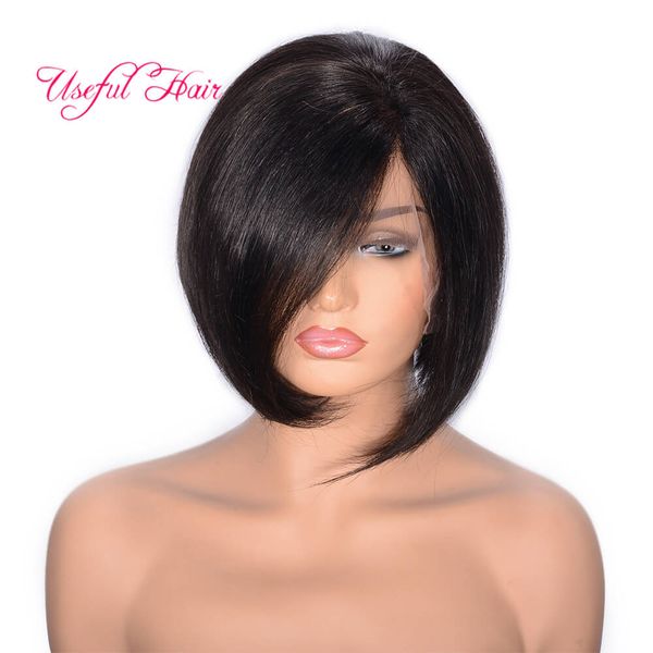 Lace Front Wigs Brazilian Hair Short Hair Bob Wigs Lace Frontal