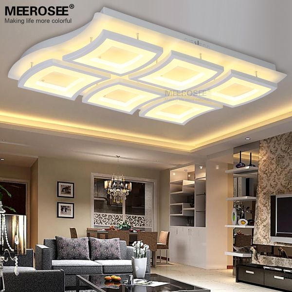 

contemporary led rectangle ceiling light white acrylic led lighting fixture creative ceiling lamp for living room
