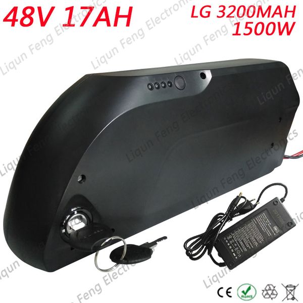 

Down tube e bike 48v 17ah electric bicycle lithium ebike battery recommended for 1000w 1500w motor bike cu tom u ru eu
