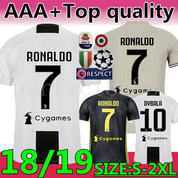 

New 2019 7 ronaldo juventu occer jer ey 18 19 juve home third kit men woman 10dybala football hirt mandzukic uniform team