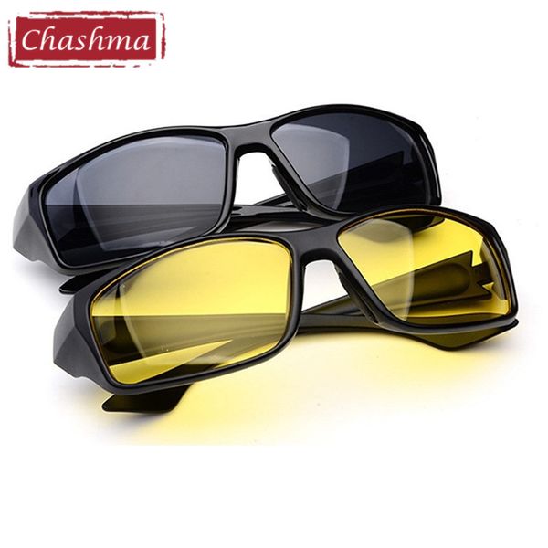 

chashma brand men sport goggles polycarbonate sunglasses night driving glasses, White;black