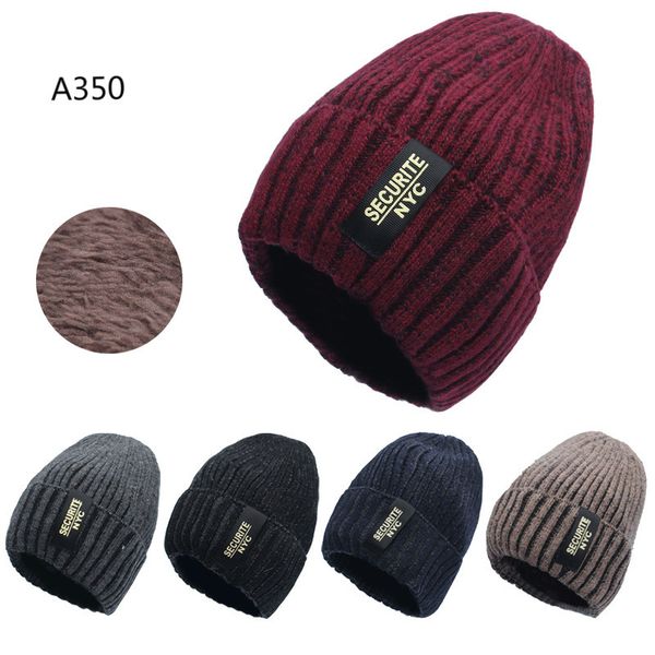 

men's winter hat knitted black hats fall hat thick and warm and bonnet skullies beanie soft knitted beanies cotton
