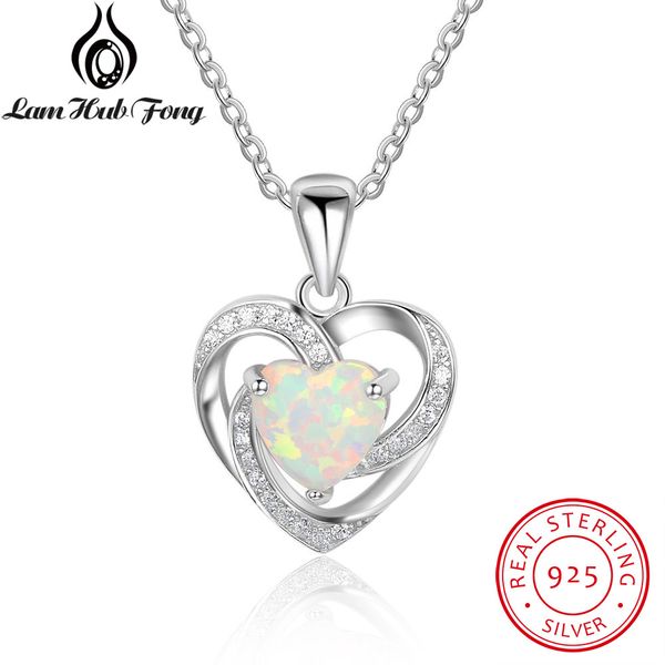 Fine 925 Sterling Silver I Love Hockey Open Heart CZ Necklace