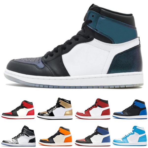 

Wholesale OG 1 Top 3 Men Basketball Shoes Bred Toe Banned Royal Blue Fragment Shattered Backboard ShadowBarons Metallic Red Camo Pack Shadow