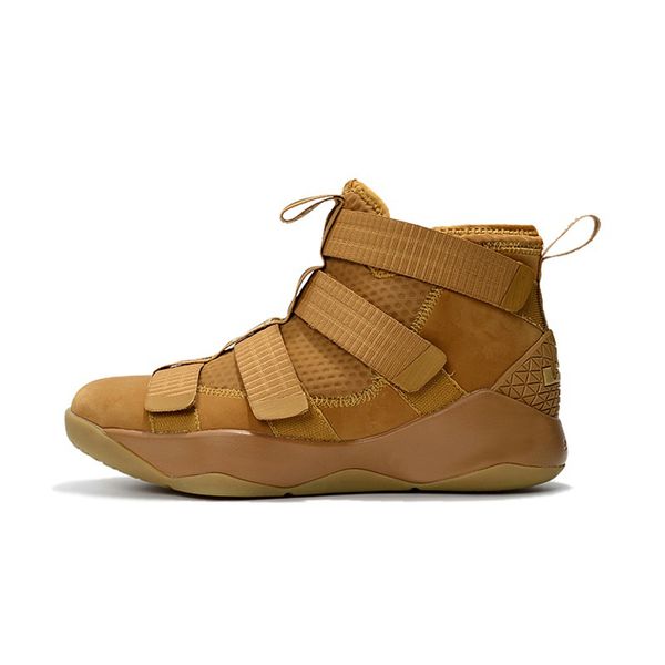 

Mens lebron soldier 11 basketball shoes Wheat Tan Green Purple Navy Gum Black high tops Youth Kids lebrons soldiers sneakers boots with box