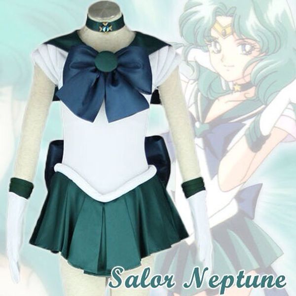 

halloween cosplay costume set adults kids girls japanese school uniform sailor moon neptune mercury jupiter mars stars, Black;red