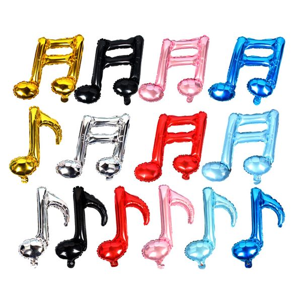 Mixed Musical Notes Foil Balloons Baby Birthday Party Supplies