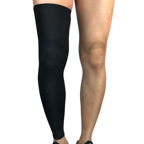 

1pc long warmer knee pads sleeve thermal breathable compression outdoor autumn winter leg wrap warmer protector new, Black;gray
