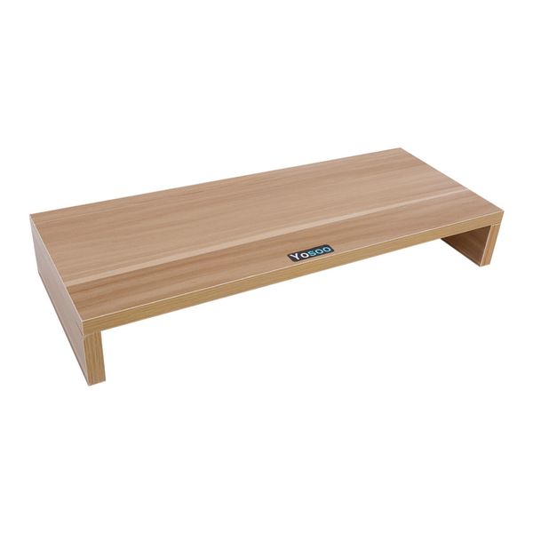 Wooden Monitor Stand Pc Led Lcd Computer Monitor Riser Desktop