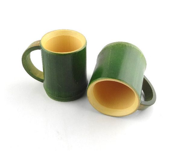 Verde dise/ño de bamb/ú chino taza