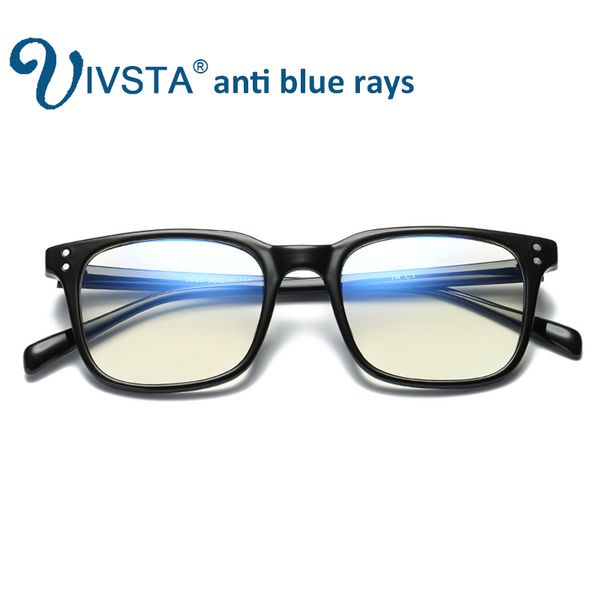 

ivsta anti blue rays computer goggles reading glasses uv400 radiation-resistant computer gaming glasses tr90 square myopia 5025, Silver