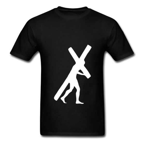 

jesus cross t shirt for man, White;black