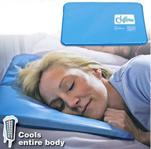 

wholesale-summer ice pad massager therapy insert chillow sleeping aid mat muscle relief cooling gel pillow c4680