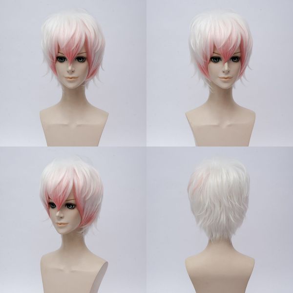 

mystic messenger saeran game costume cosplay wig, Black;brown