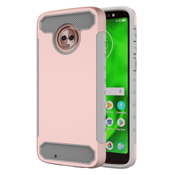 

2in1 гибридный двухслойный корпус из углеродного волокна для Motorola Moto G6 G6 Play Moto E5 Play E