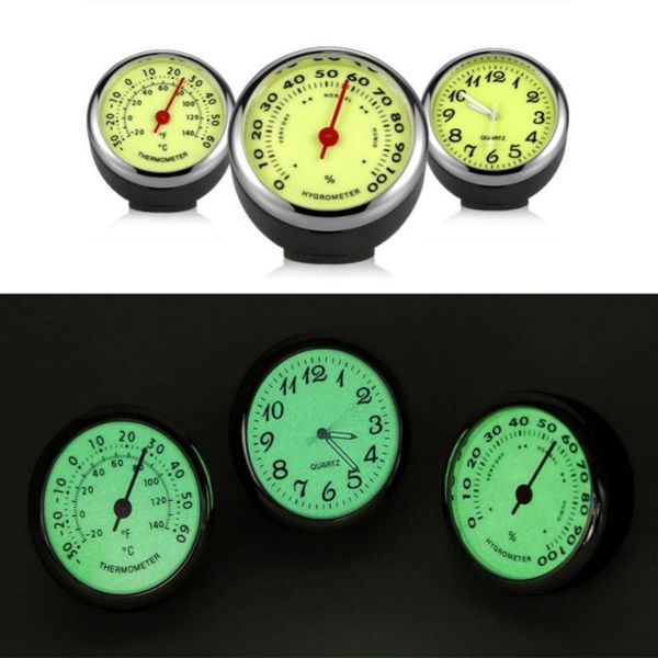 

digital clock thermometer hygrometer automobile car dashboard decoration ornaments automotive watch car styling 7801