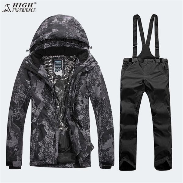 

highexperience single and double skis, outdoor korean new ski suit, men windproof, waterproof,2018 new