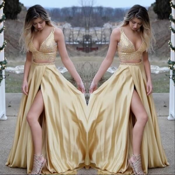

sexy gold two pieces алана v еи длинне пла впђкного вееѬа елева ђд поезд пла, Black