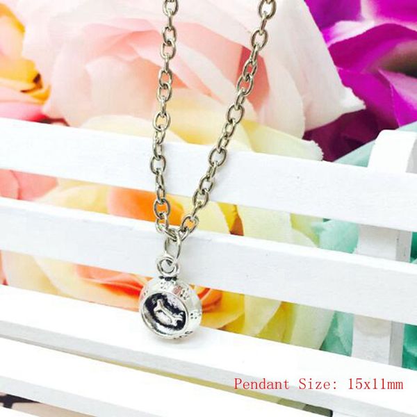 

европа соединенные штаты америки популярный древний серебряный собака горшок очарование кулон ожерелье женщины ювелирные изделия гороскоп ак, Silver