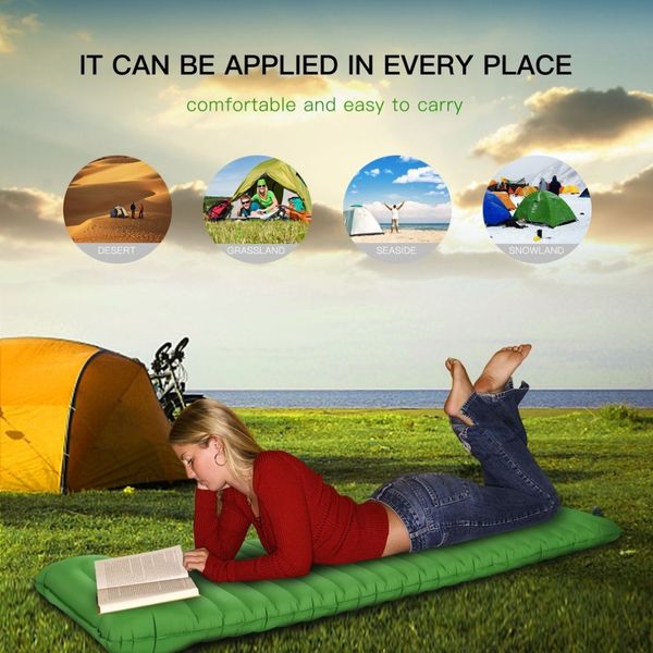 

ultralight inflatable sleeping mat mattress compact waterproof mat for camping hiking travling outdoor activities