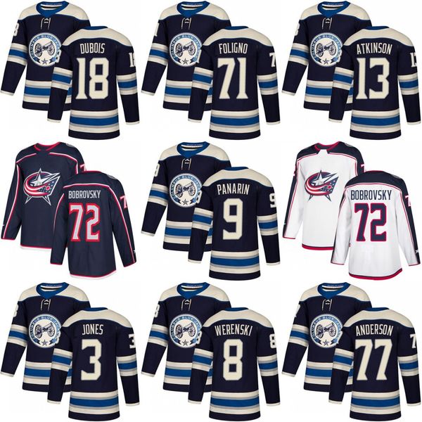 

Pierre-Luc Dubois 2019 Third Columbus Blue Jackets Sergei Bobrovsky Cam Atkinson Seth Jones Artemi Panarin Nick Foligno Zach Werenski Jersey