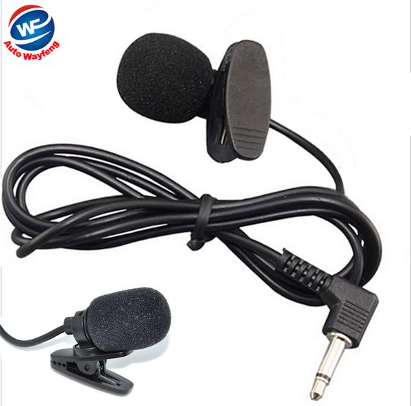 

3.5mm stereo jack plug mono car audio microphone pc mic with 1m cable mini wired external microphone ing