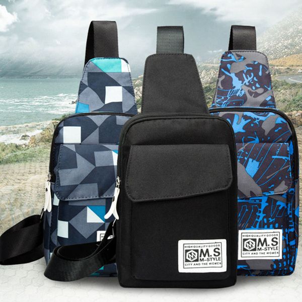 

wholesale waterproof oxford three colors casual hiking cycling tools chest bag