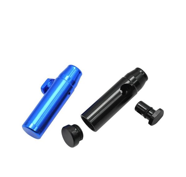 

nose bottle, pipe, fine snuff bullet shaped metal aluminum pipe iqcrh