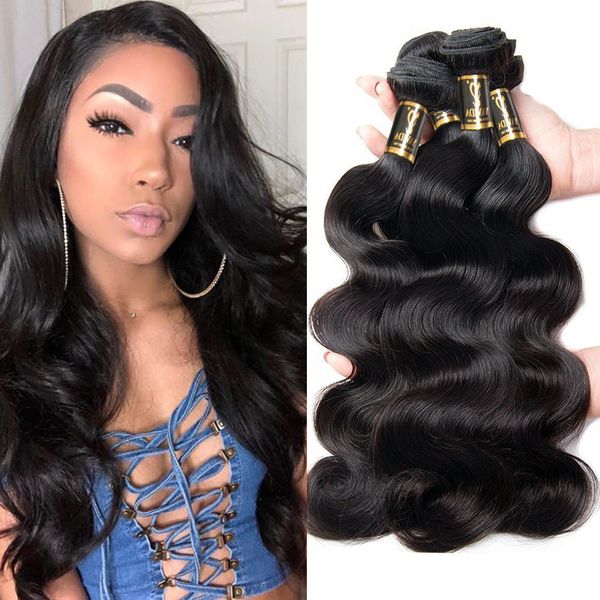 8a Grade Brazilian Body Wave 3 Bundles For Full Head Virgin Cheap