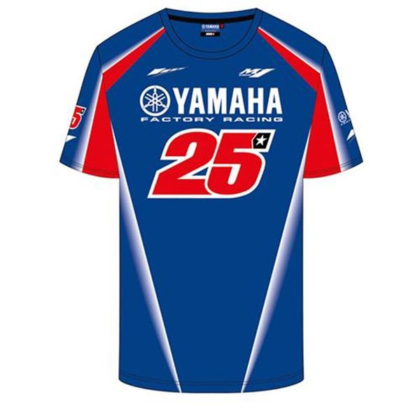 

2018 MOTO GP Maverick Vinales 25 для Yamaha завод мотоцикл team racing футболка быстросохнущие одежда