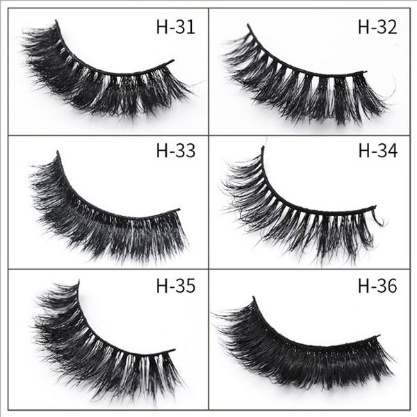 

wholesale 100pairs mink eyelashes natural false eyelashes hand tied strip fake eye lashes extension for beauty makeup dhl ing