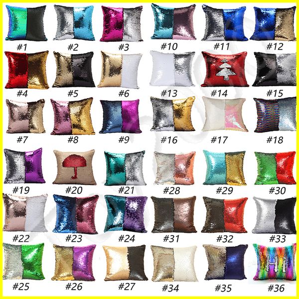 

36 de ign equin hold pillow ca e cover mermaid pillow cover glitter rever ible ofa magic double rever ible wipe cu hion cover kid toy