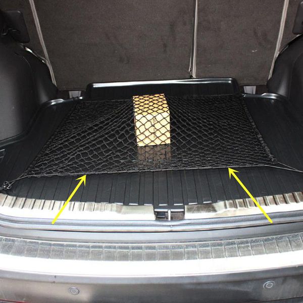 Für Subaru Impreza Fahrzeug Schwarz Hinten Trunk Cargo Gepäck Organizer Lagerung Nylon Plain Vertikale Sitz Net