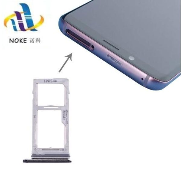 Scheda Dual Sim / Scheda SIM singola + Vassoio slot per supporto Micro SD per Samsung Galaxy S9 / S9 Plus