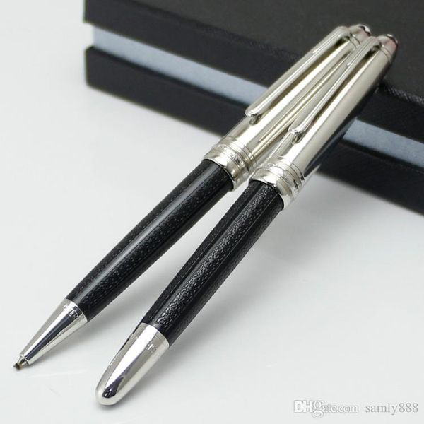 

Fashion #163 engrave black and silver Rollerball pen/Fountain pen /Ballpoint pen school office luxury MB brand pens for lover free shipping