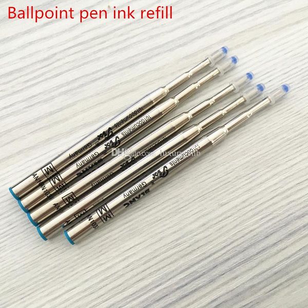 

quality mb ballpoint black and blue ink ball pen refills monte ball pen writing refill for mb pen, Black;red