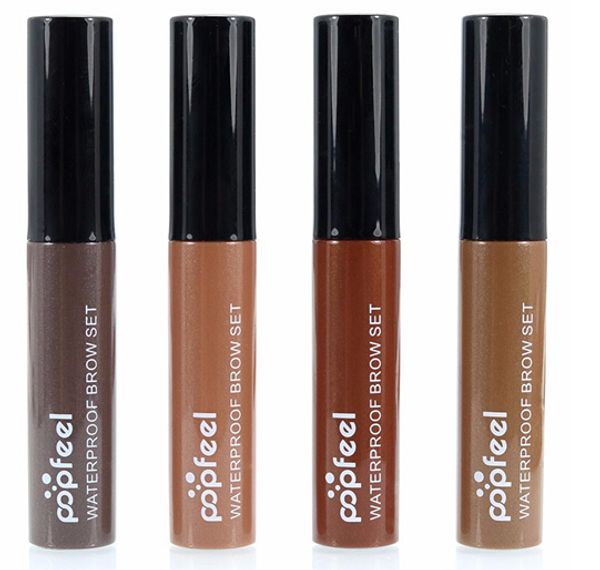 

new arrival popfeel long lasting eyebrow enhancer makeup kits eye tint easy peel off ey brow gel make up 4 colors tattoo gel
