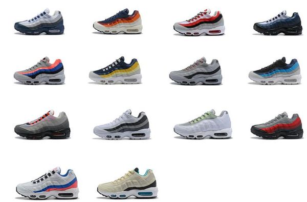 

2018 New Mens Essential 95 sports running shoes Trainers Ultra Essential Premium Man Neon Grey sporting shoes sneakers Black White Shoe
