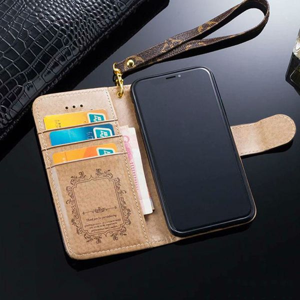 

For iPhone XR XS Max X 6 6s 7 8 8plus Luxury Fashion Wallet Leather Flip Case For Galaxy S9 S8 Plus S7 edge Note8 Note9 Brand High Quality