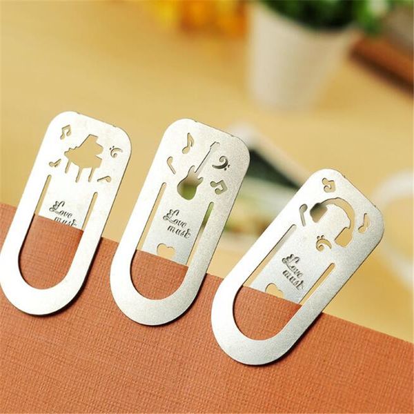 

2pcs korea vintage gloden metal bookmarks cute creative music guitar designs bookzzicard for books kids gifts stationery