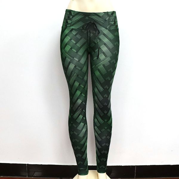 

european and american women sweatpants yoga 4-needles 6-threads sewing digital braiding printing buttock high waist sports yoga pants, Black;white