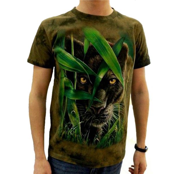 

wholesale-2017 3d t-shirt brand animal printed cool men tie dye t shirt 100% cotton short sleeve fitness hip hop o-neck tee-shirt homme, White;black