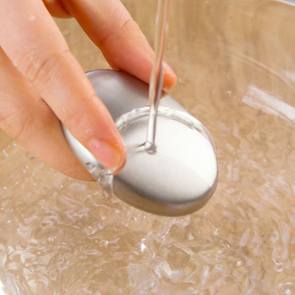

stainless steel soap, special design smell killer soap creative kitchen appliances metal soap