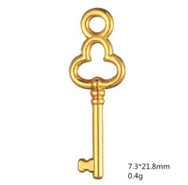 

vintage key decorative charm other customized jewelry, Bronze;silver