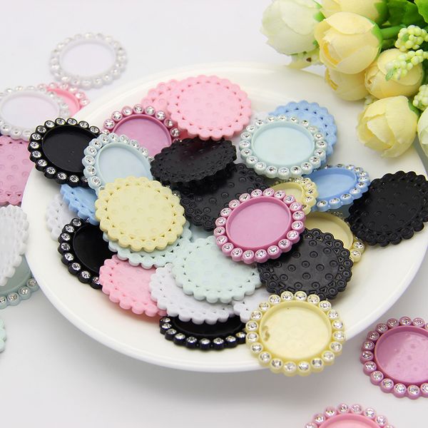 

30mm(inner size 20mm) 50pcs resin arts cameo frame setting pendant rhinestones flatback diy