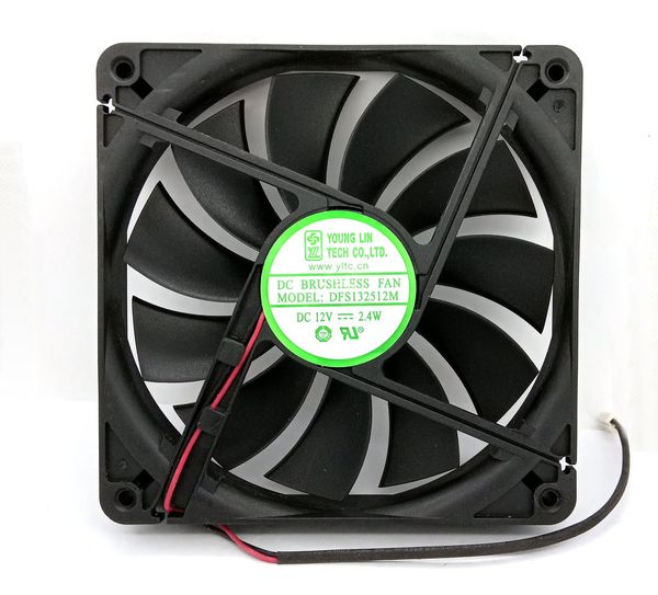 

new original dfs132512m dc12v 2.4w 130*130*25mm 2lines computer cooling fan